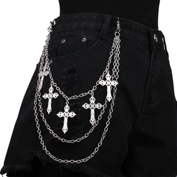 Punk Punk Side Chain On Jeans Pants Handbag for Y2K 2000s Girls