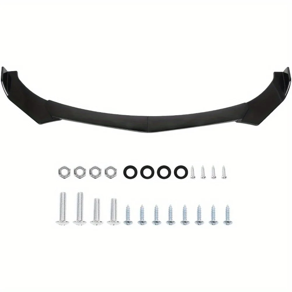 

Universal Front Splitter Lip, Universal Front Splitter Car Front Bumper Spoiler Body Kit Splitter Trim Protection Spoiler for Co