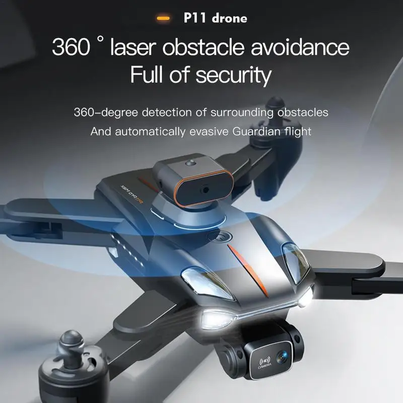 Acheter Drone P11 Pro 8k professionnel, 5000m, 30 Minutes, GPS ESC, double  caméra omnidirectionnelle, évitement d'obstacles, Quadrotor, jouet cadeau  pour enfants