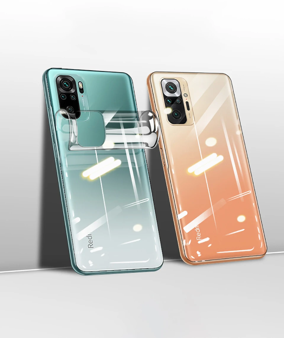 phone protector Full Cover Back Screen Protector Soft Film For Redmi Note 11 10 9 8 7 Pro 11 10S Hydrogel Film For Redmi 9C 9A 9T Pro Not Glass mobile screen guard