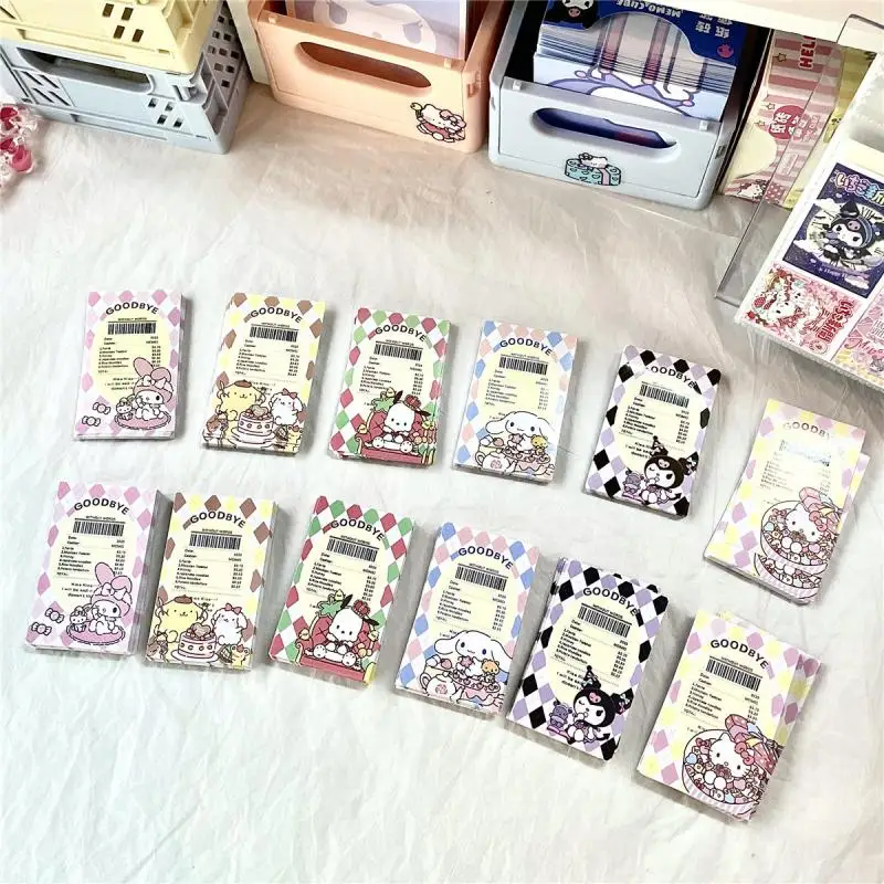 

Kt My Melody Kuromi Anime Card Sticker Student Kawaii Girl Heart Creative Cartoon Small Ticket Ringer Gift Pack Sealed Goo Card