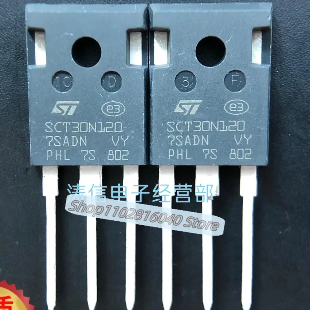 

10PCS/Lot SCT30N120 TO-247 45A 1200V Best Quality Imported Original