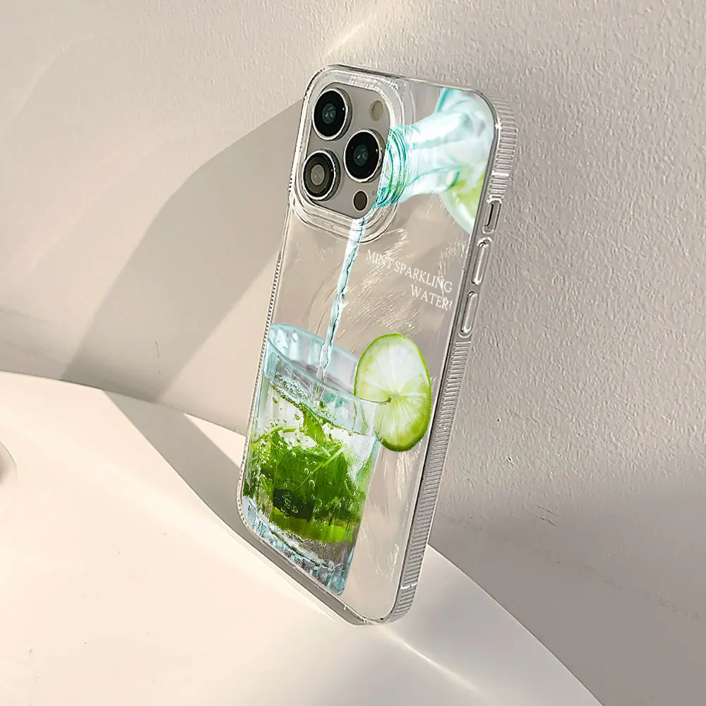 Shockproof Summer Lemon Soda Design Phone Case