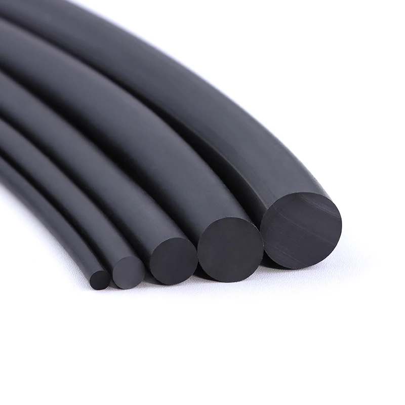 2/5/10m NBR Sealing Strip Dia 1 2 2.5 3 4 5 6 7 8 9 10mm Black Solid Oil Resistance Round Nitrile Rubber Strips Door Seal