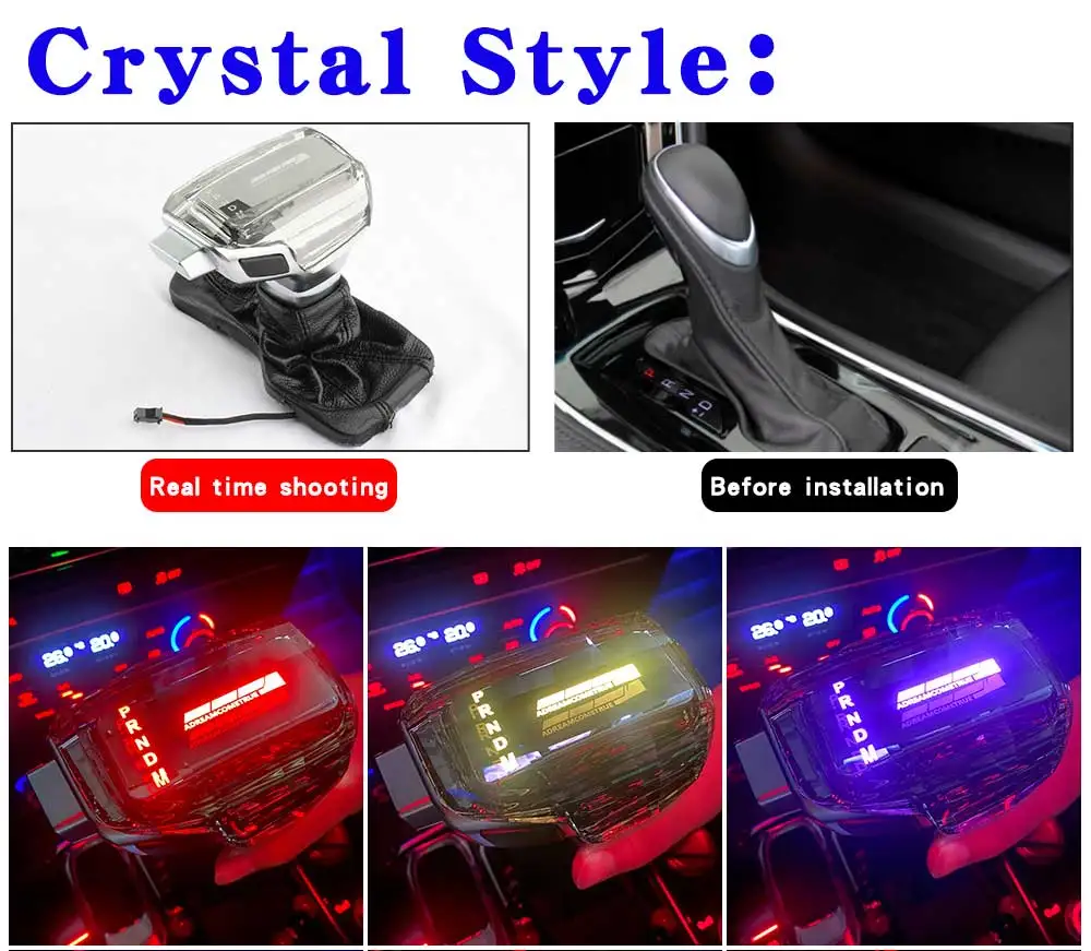 For Cadillac ATS XTS CT4 CTS SLS SRX Gear Shift Knob Head Shift Lever Gearbox Le