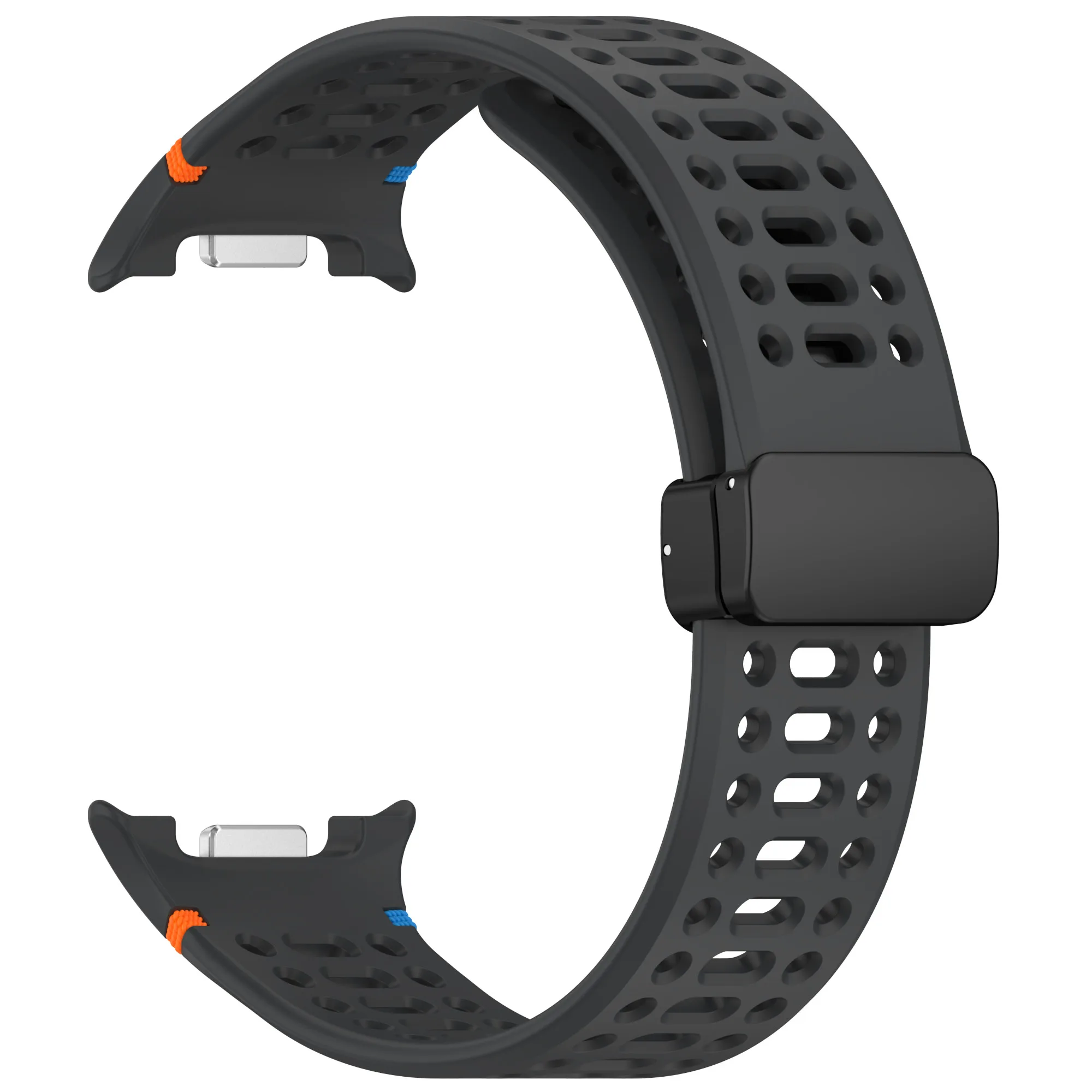 Breathable Silicone Magnetic Smartwatch Strap Bracelet