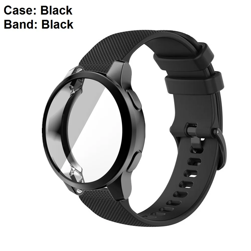 Versatile Silicone Watchband with Protective Case and Strap Combo