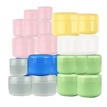 50pcs 10g 20g 30g 50g 100g Refillable Bottles Pink Plastic Empty Makeup Jar Pot Travel Face Cream Lotion Cosmetic Container 1