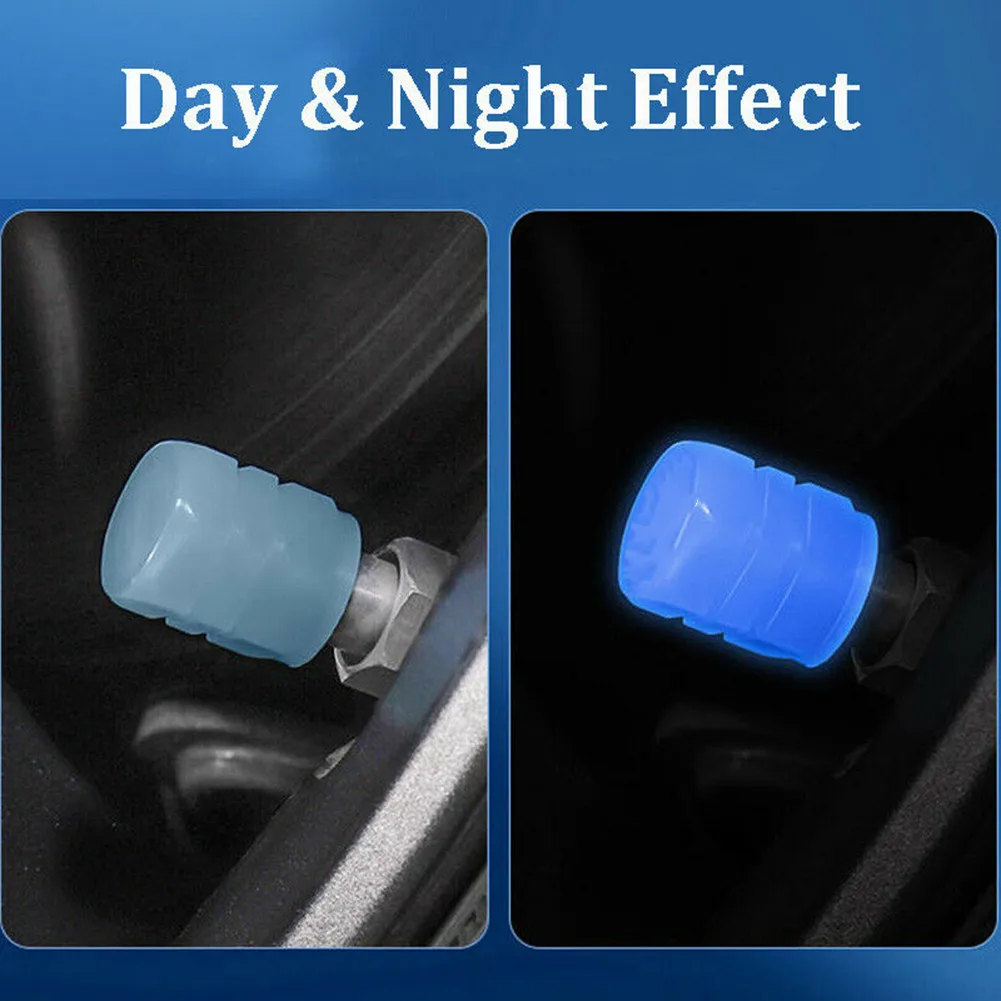 Scooter Accessories 4pcs Electric Scooter Accessories Scooter Self-luminous Valve Caps Universal Schrader Valve Caps for Mijia M365 Ninebot MAX G30