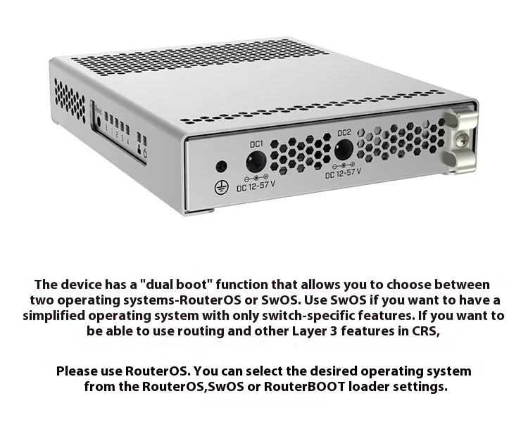 CRS305-1G-4S+IN SFP+ 10Gbps Five-Port Smart Managed Switch Dual System RouterOS