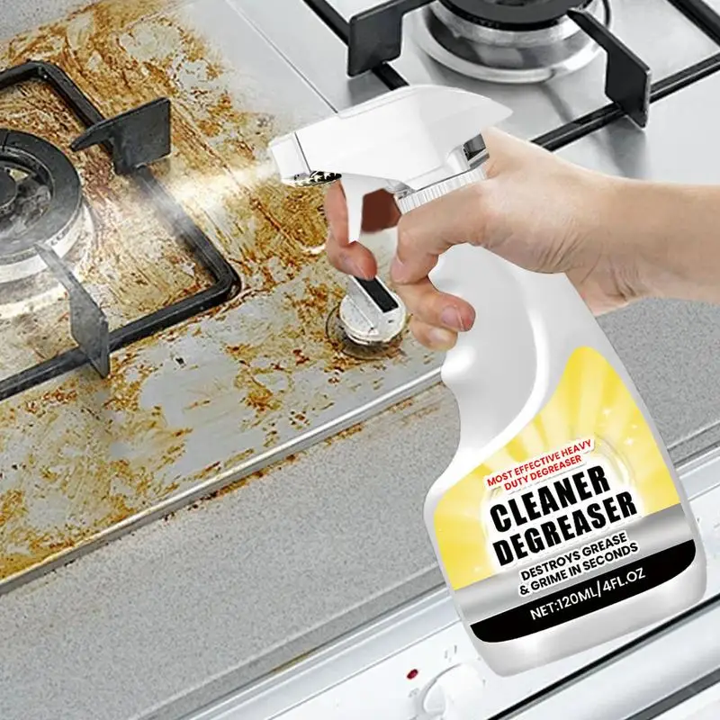 Stain Remover Spray Effective Professional Oil Stains Spray Safe Oil Remover Gentle Degreaser For Pots Stoves Pans Floors Sinks