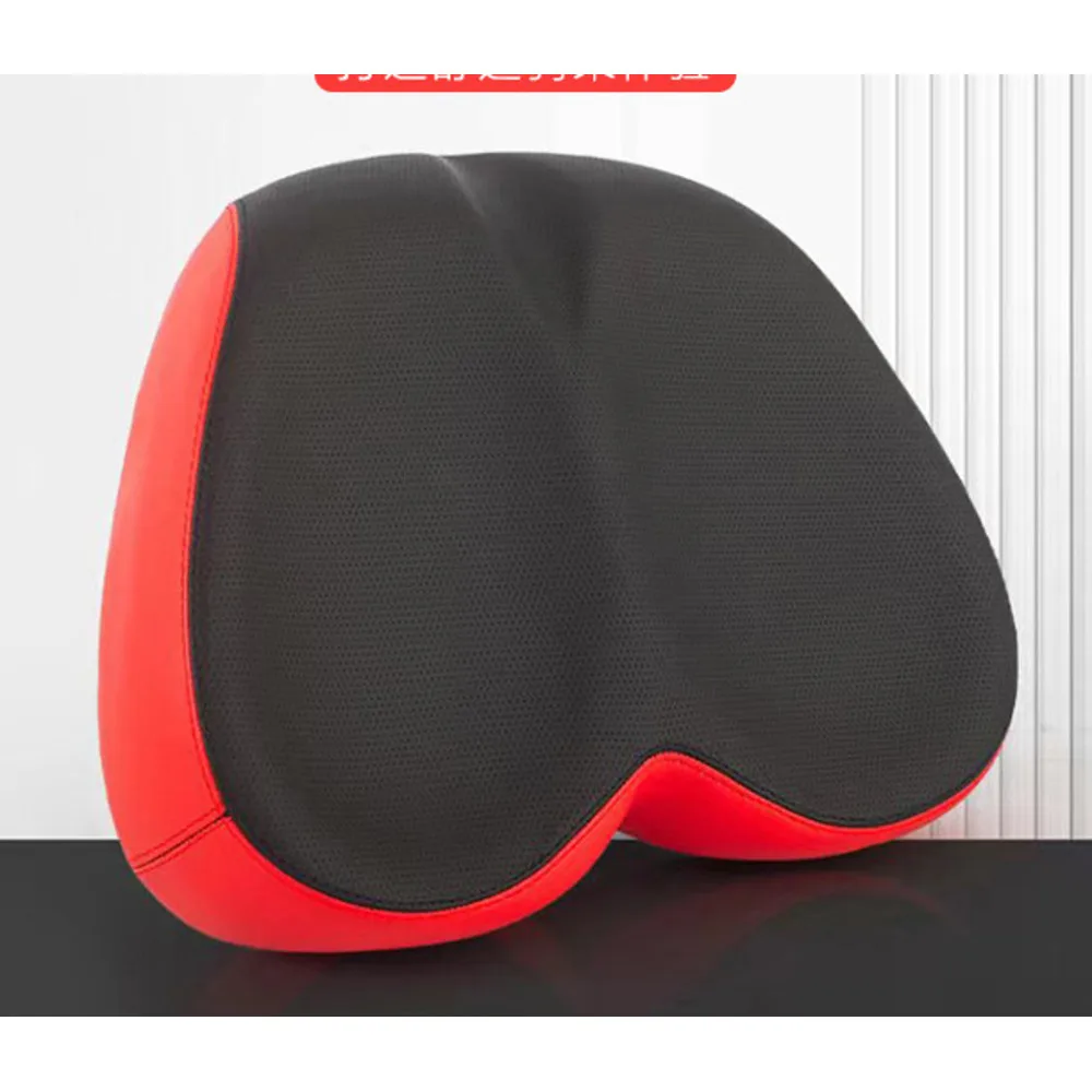 Bicycle seat cushion without nose, breathable mountain bike saddle, shock-absorbing silicone riding seat, bouncing fruit_voghion.com