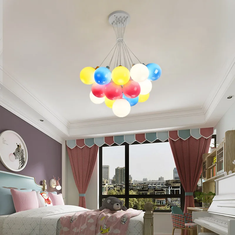 

Balloon Shape Decoration New Modern Chandeliers Lights Indoor Lighting Living Children's Room Kid Bedroom Hall Salon Loft Lamps