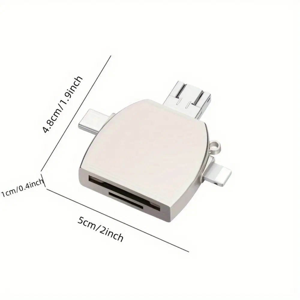 USB Multi-Function 5 in 1 Card Reader Type C IOS 5 in 1 OTG Converter Multifunctional Compact SD Card Reader 6