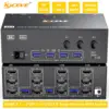 KVM Switch 2/3 Monitors 3 Computers 8K@60Hz 4K@144Hz,HDMI Displayport Dual/Triple Monitor for 3 PC Share 2/3 Monitor 4 USB3.0 1
