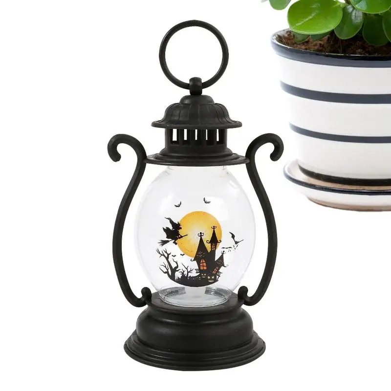 

LED Retro Atmosphere Halloween Oil Lamp Decoration Oil Lamp Prop Light For Desks Bedroom Nightstands And Living Room Walls