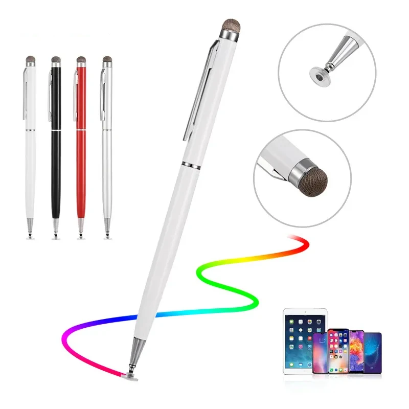

Universal 2 in 1 Stylus Pen for Smart Phone Tablet Thick Thin Drawing Capacitive Pencil Android Mobile Screen Touch Pen