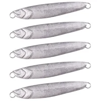 20pcs Blank Metal Jig Bait Weight 7g-40g Trolling Unpainted  Body Hard Bait Bass Fishing Tackle Trout 2