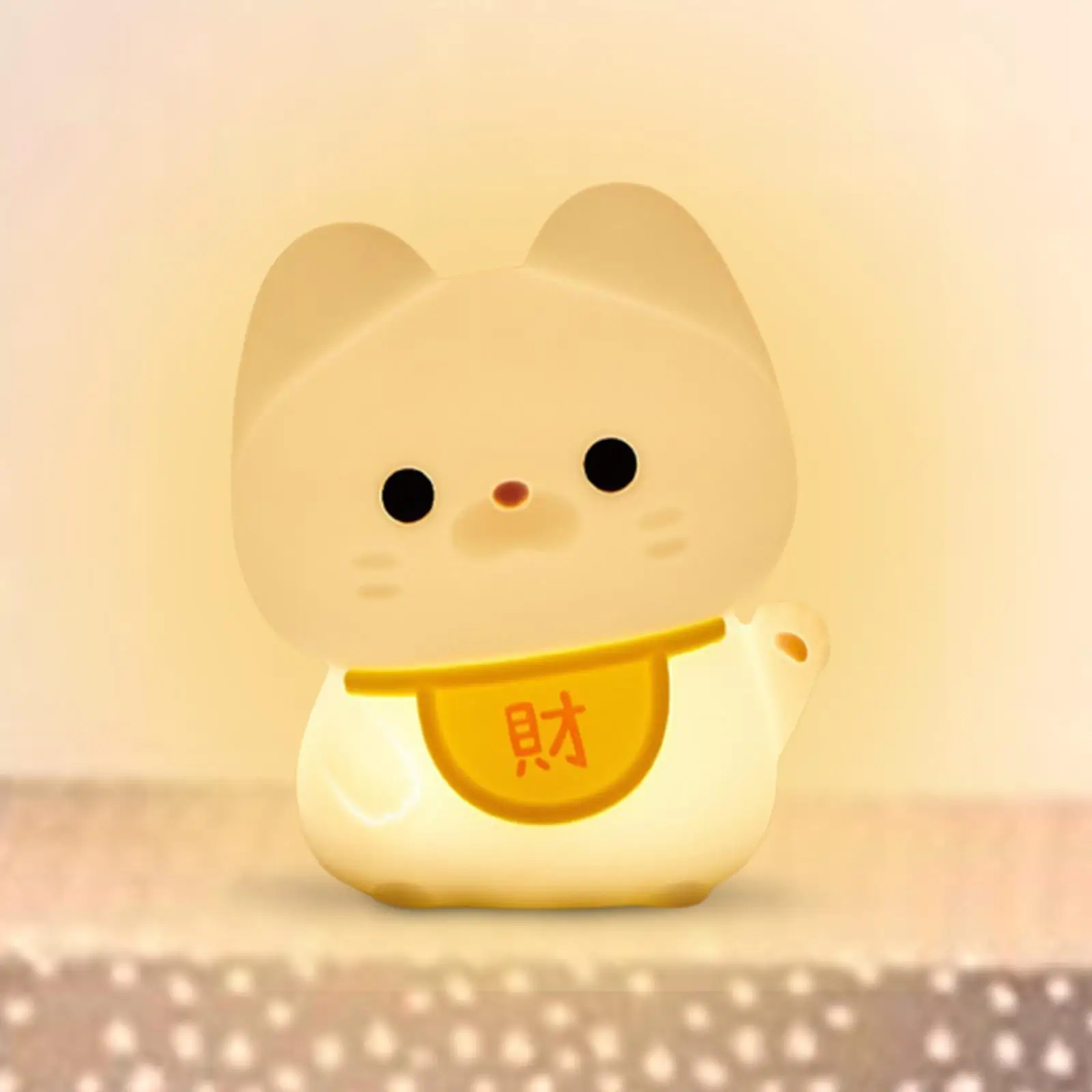 

Lucky Cat Night Light Kids LED Bedside Lamp for Home Breastfeeding Sleeping