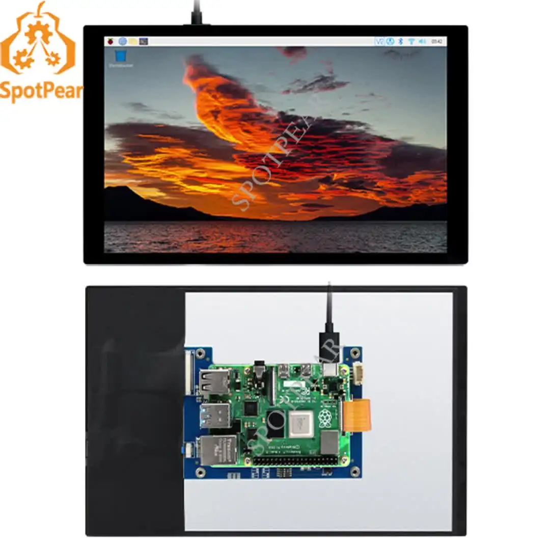 Raspberry Pi 10.1 インチ静電容量式タッチ スクリーン MIPI DSI