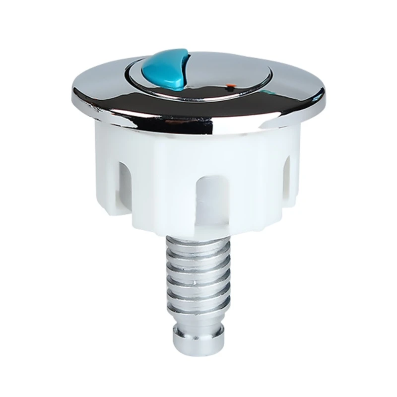 Toilet Dual Flush Oval-shape Push Button Electroplating Water Tanks Push Water Dropship