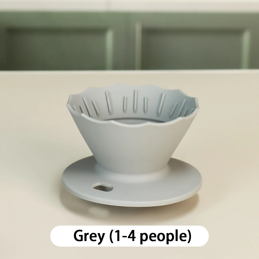 فلتر قهوة سيليكون قابل لإعادة الاستخدام، بتصميم قم...