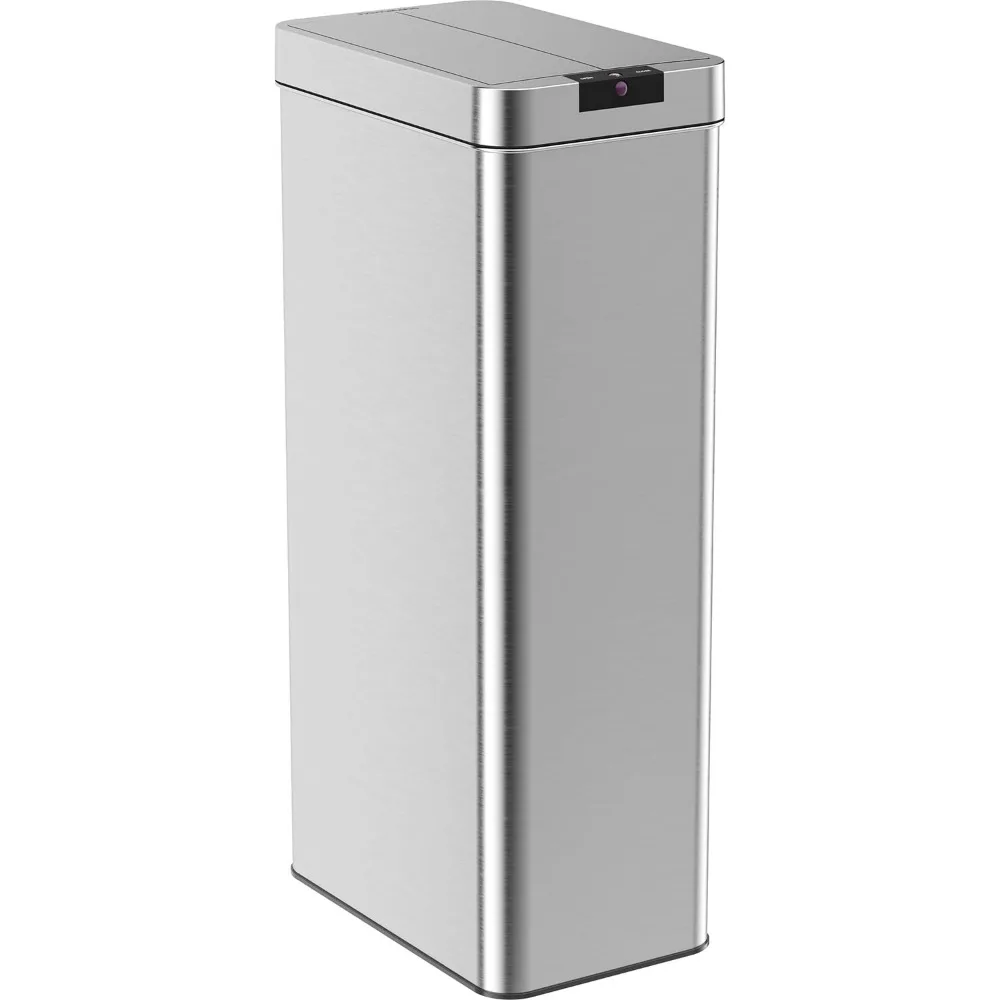 21 Gallon Automatic Trash Can For Kitchen Stainless Steel Garbage Can With No Touch Motion Sensor Lid With AC Power Adapter