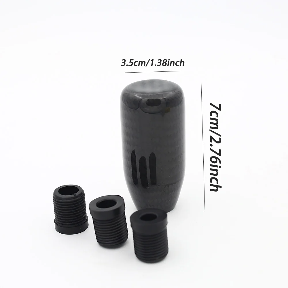 Carbon Fiber Gear Shift Knob Short Universal 70mm car accessories gear shifter car parts