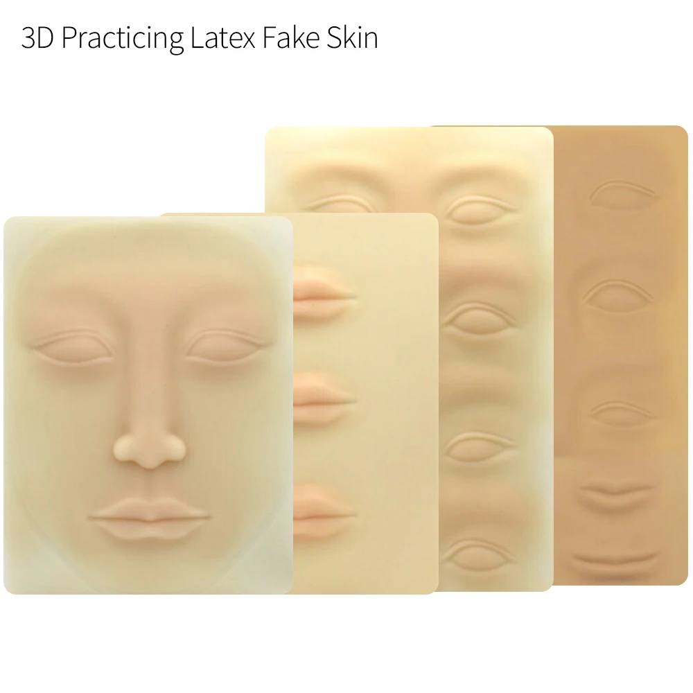 1 шт. твердый латекс для микроблейдинга 3D бровей для тренировки кожи лица губ бровей аксессуары для татуажа Перманентный макияж для использования