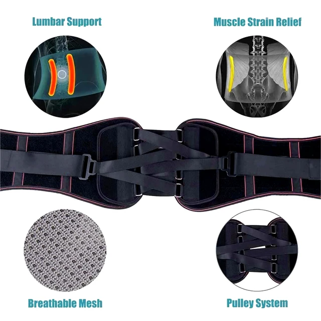 Tcare Lumbar Támogató Övek Disc Herniation Ortopédiai Orvosi Törzs Fájdalomcsillapító Fűző Hátsérülés A Dekompressziós Zárójel - Image 4
