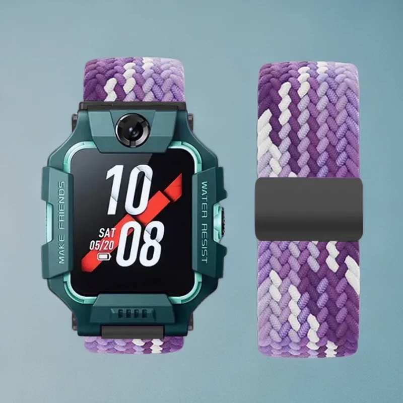 Braided Magnetic Elastic Wristband for Children's Smart Watch
