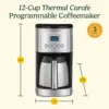 Stainless Steel Coffee Maker, 12-Cup Thermal, Silver 6