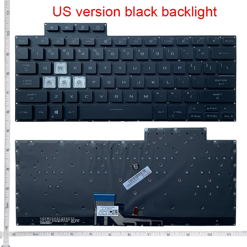 Teclado para Asus Tuf ar Fx516p Fx516 Fx516pr Fx516pm Fa516 us la - Imagem 5