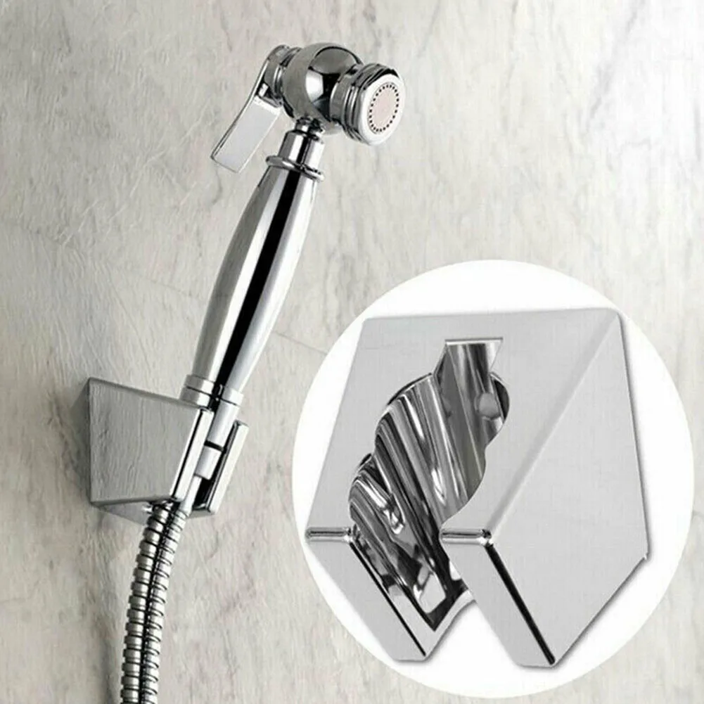 Description Picture 3 of itemBracket Shower Head Holder Shower Seat 4.8*4.8*3cm Replacement Silver Small Nozzle Wall Mount Adjustable Bathroom
