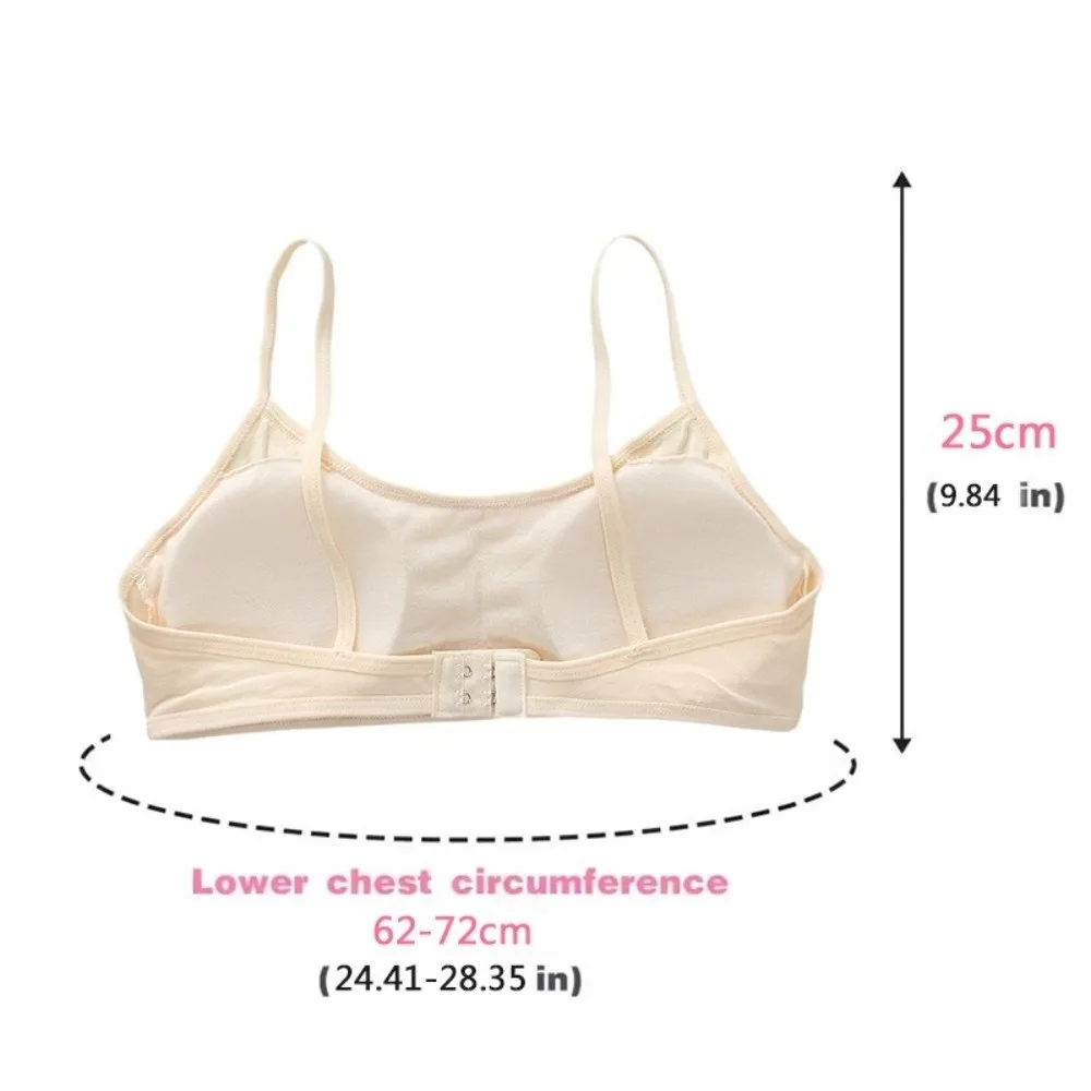 Cotton Teenage Girls Bras Breathable Casual Sports Training Bra Underwear Developmental Bras Children Tube Tops