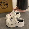 Women Clogs 2025 New Arrival Soft EVA Thick Platform Slippers Comfortable Garden Shoes Exquisite Fashion Girls Beach Sandals 1