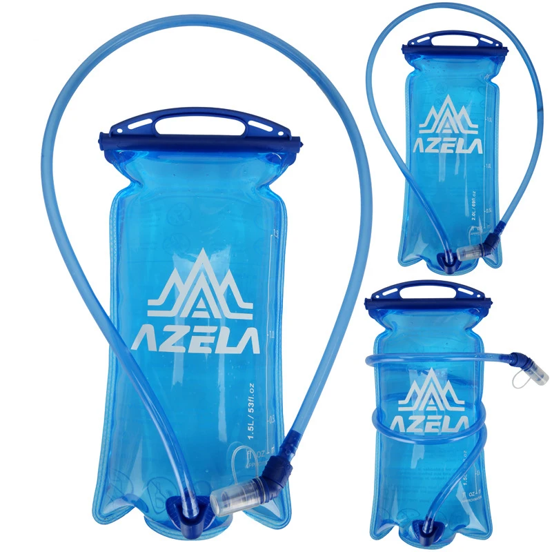 1.5L 2L Outdoor Running Sports PEVA Water Bottle Mountain Biking Water Bladder Soft Water Bottle Water Bladder Bag Soft Flask 6