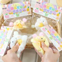 Fascinating Cartoon Cute Hamster Waffles Paws Squeeze Toy Silicone Pinch TPR Soft Decompression Stress Toy for Kids Gift Squishy 2