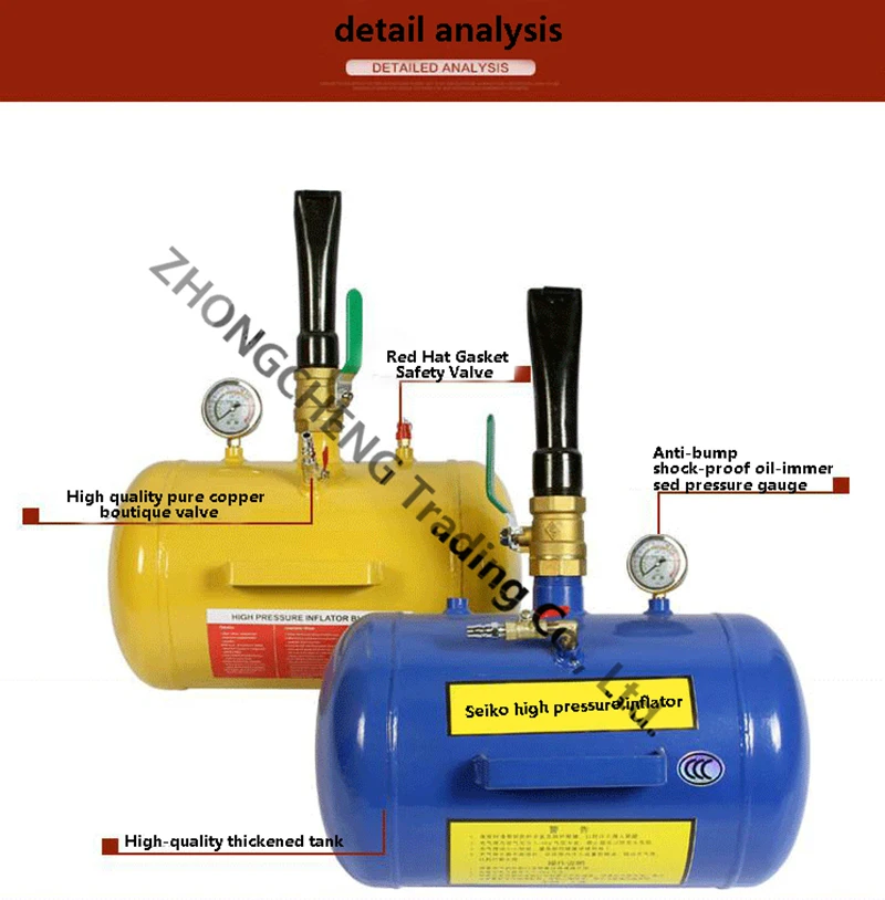 Cart tire inflator sealer truck vacuum tire blower High pressure inflator Explos