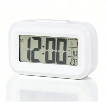 Orologio da tavolo elettronico multifunzione con retroilluminazione Sveglia digitale a LED Retroilluminazione Snooze Data Ora Calendario Desktop 1