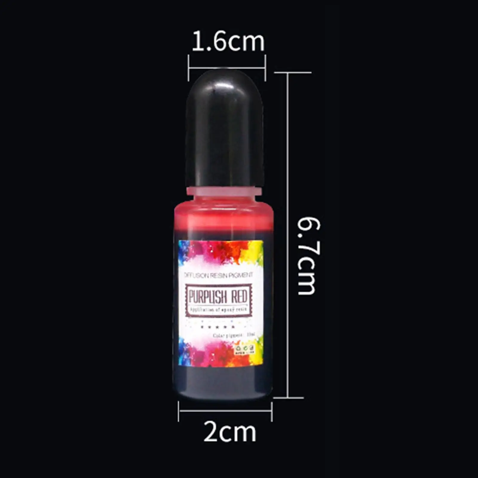 24개 잉크 세트 에폭시 레진 색소 기반 잉크 10ml 레진 착색액 염료 컬러 스크랩북 DIY 아트 공예 페인트