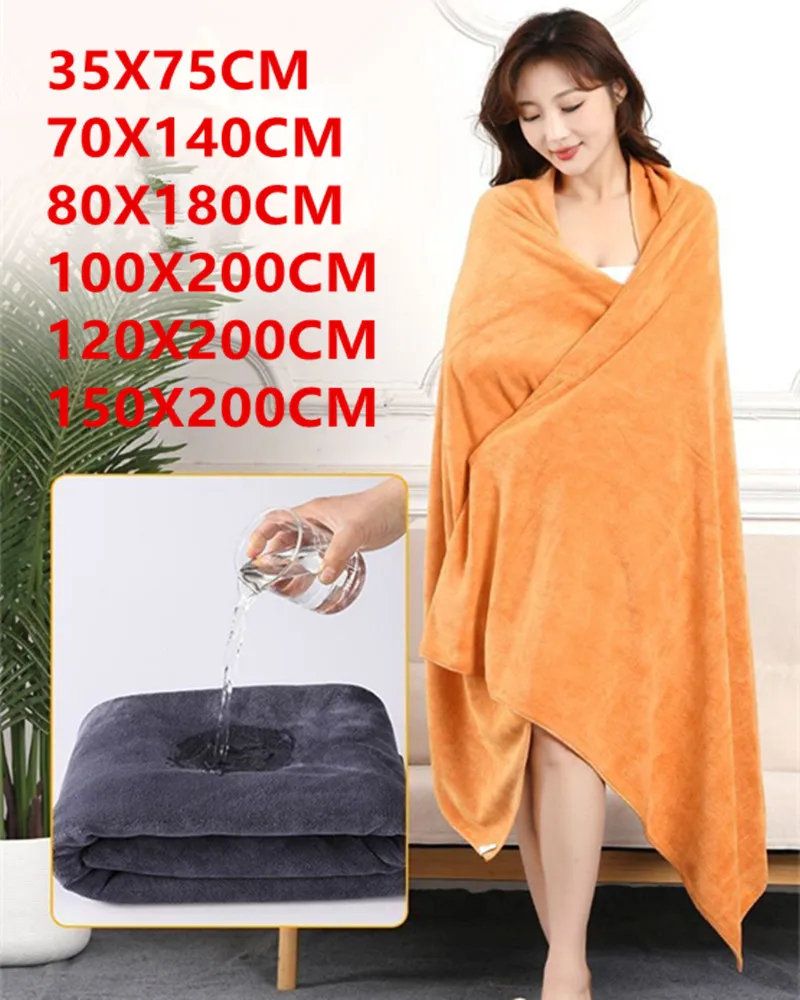 super large, thickening Microfiber bath towel,soft, high absorption and quick-drying, sports, travel, Beauty Hotel Towels