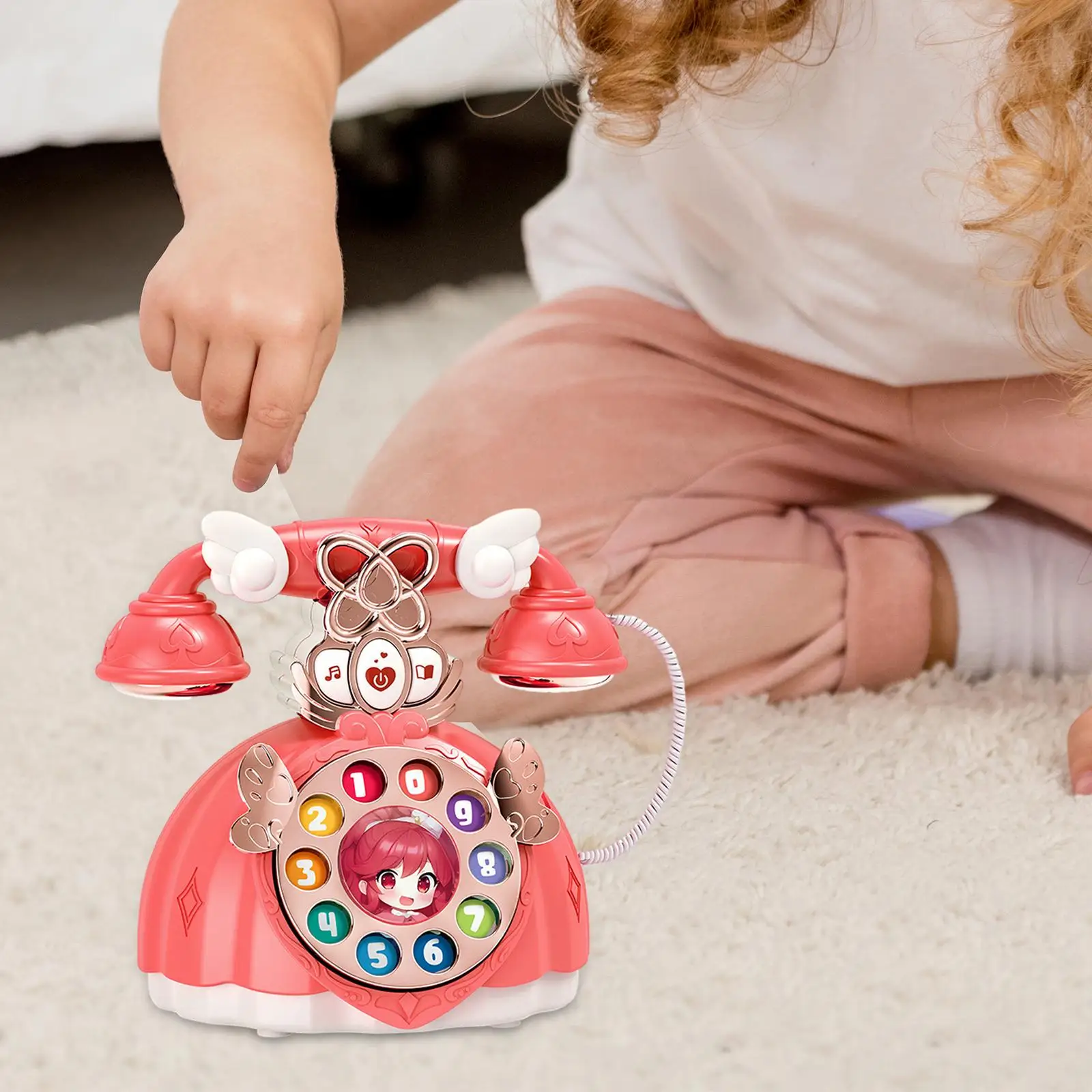 Baby Phone Music Toy Enlightenment Montessori Toy for Birthday Gift Kids