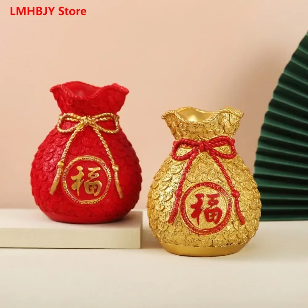 

Lucky Bags Vases New Year Gifts Fortune Making Flower Decorations Rabbit Year Money Bags Festive Fortune Making Home Decorations