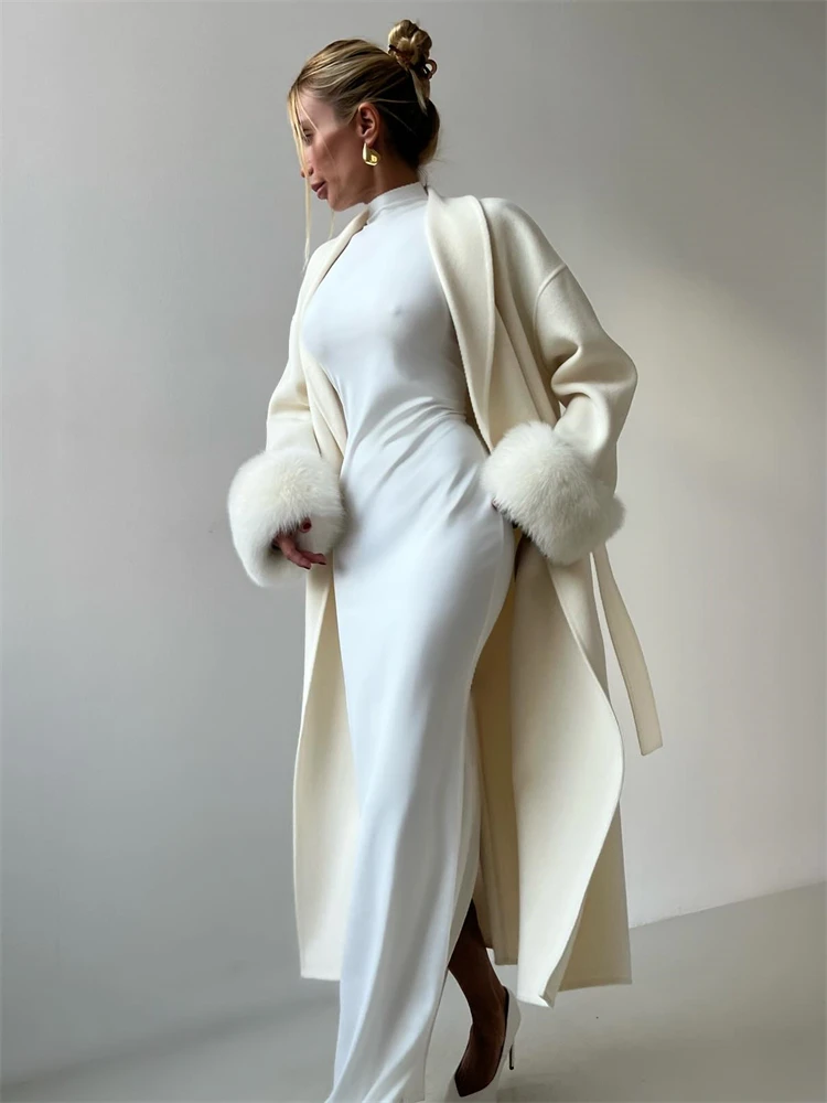 Übergroßer Teddy-Mantel für Damen, lange Plüsch-Kunstpelzjacke, gemütlich, warm, Winter-Maxi-Oberbekleidung, 2025, elegantes Streetwear-Mode-Outfit – Detail 13