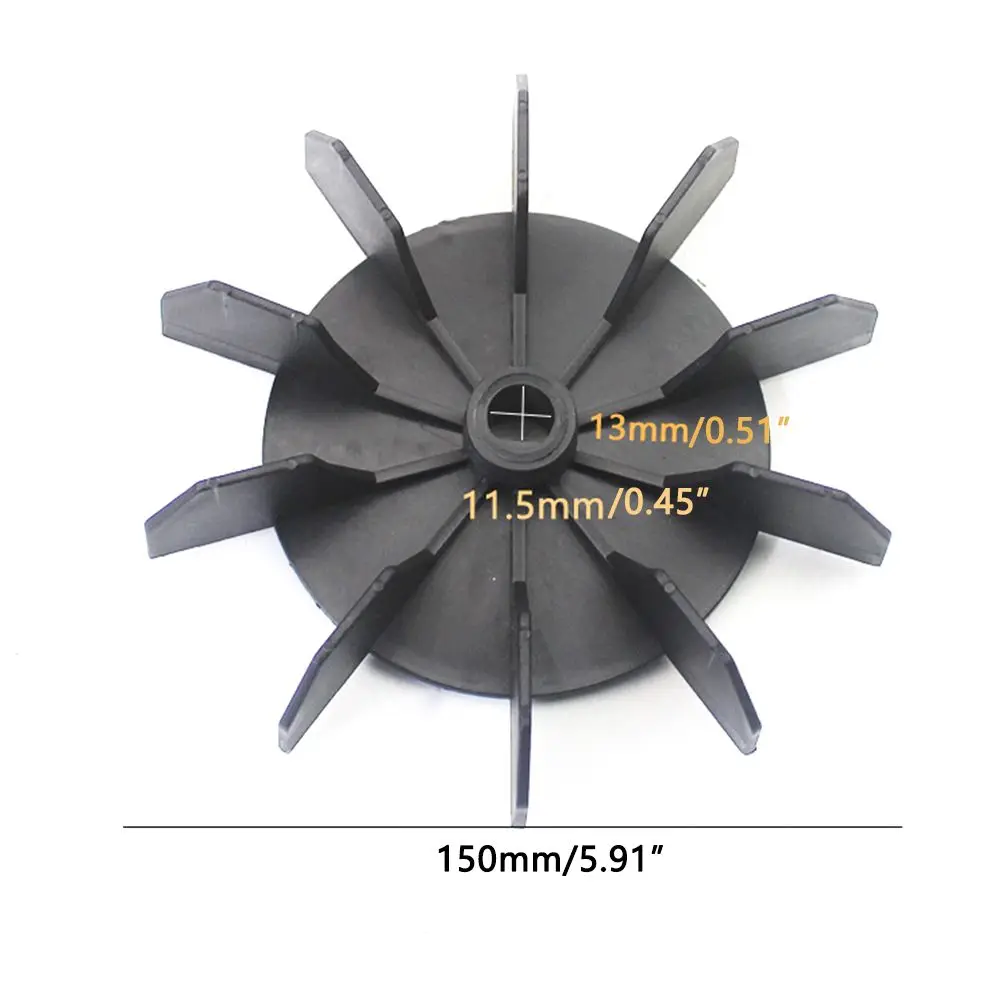 Black Piston Heat Dissipation Replacement Direct On Line Motor Air Compressor Fan Fan Blade