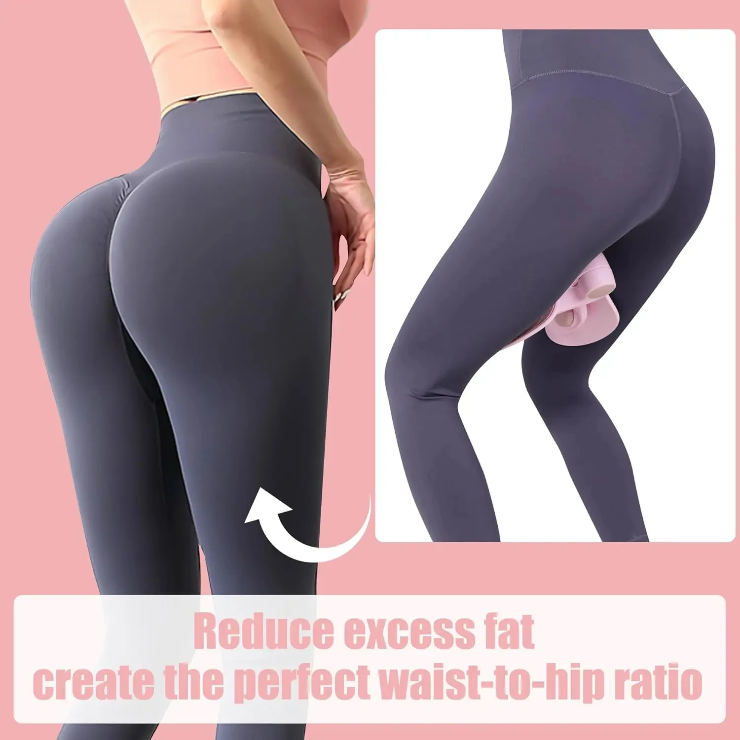 Yoga Leg Clamp Pelvic Floor Muscle Trainer Leg Slimming Tool Inner Thigh Kegel Exercise Postpartum Repair Beauty For Women