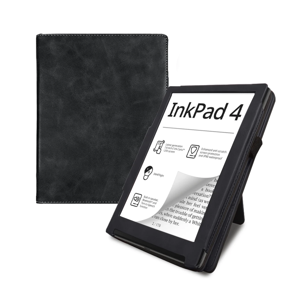 Cover Case for Pocketbook Inkpad 4 2023 Release E-reader Sleep Cover for Pocketbook 743 E-book Funda Capa with Hand Holder