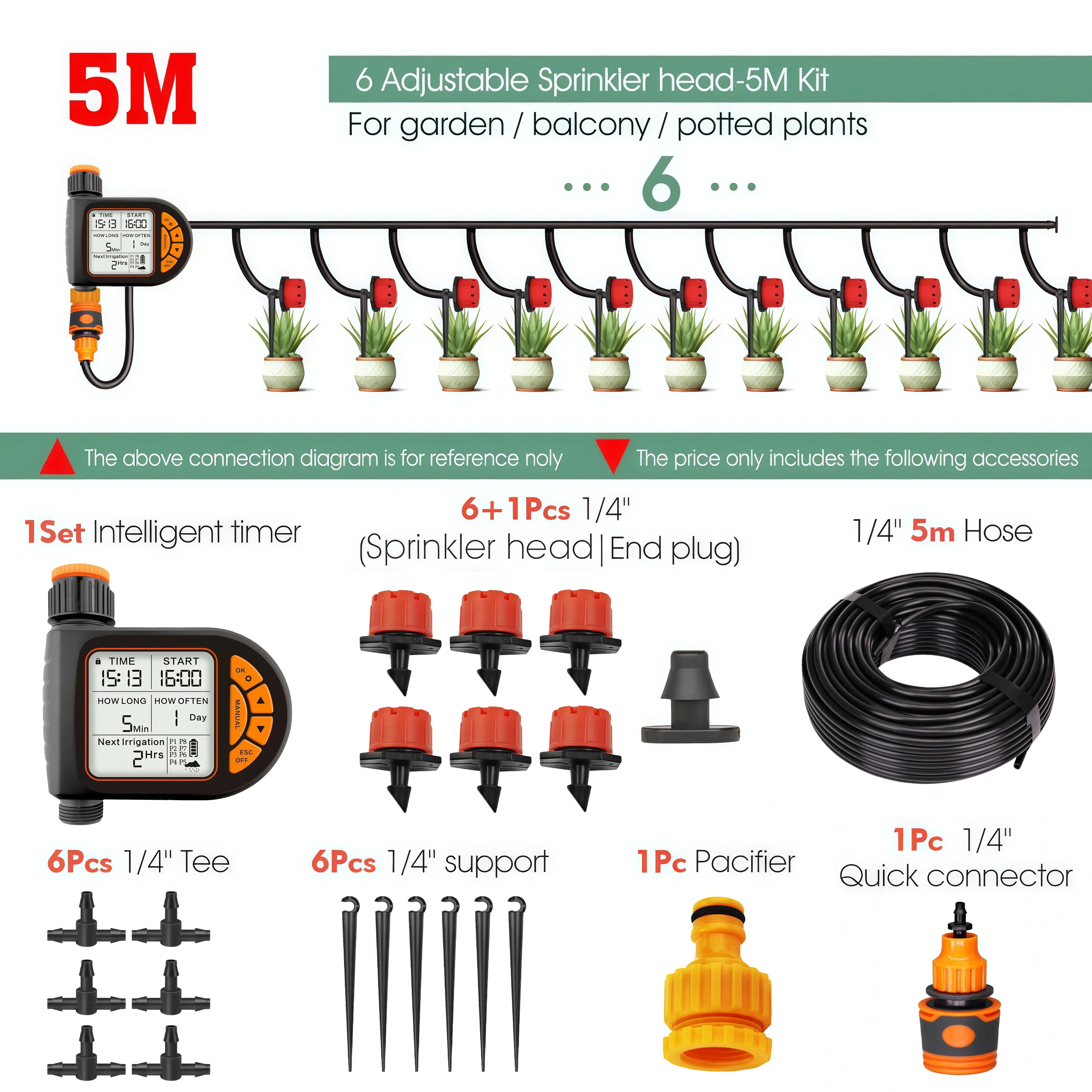 ตัวเลือกสินค้า Smart Garden Timer 20 เมตร ตั้งเวลาให้น้ำอัตโนมัติ
