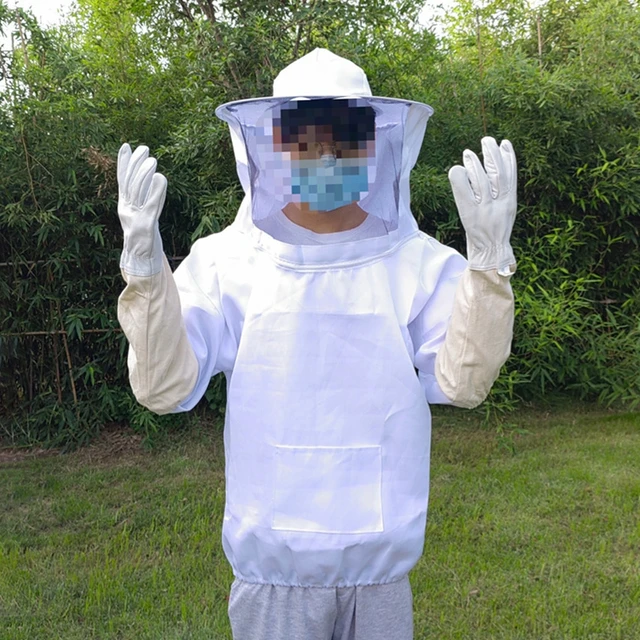 TOPINCN Traje de apicultura de cuerpo completo, equipo de protección  profesional para apicultor de cuerpo completo, equipo de protección para